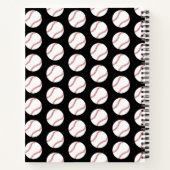 ゲームオンバックトゥスクールベースボール ノートに学年名を記入 ノートブック (裏面)