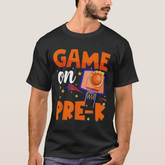 ゲームオンプレKプレクバスケットボール新学期少年 Tシャツ (正面)