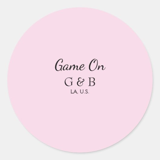 ゲームオンマジカップル名結婚パーティー場所シティーG ラウンドシール (正面)