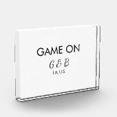 ゲームオンマッチングカップル名 ウェディングパーティー 場所 都市名を追加 フォトブロック (左)