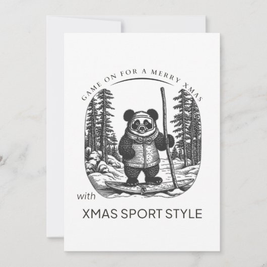 ゲームオンメリークリスマスのクリスマススポーツスタイル! シーズンカード (正面)