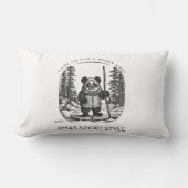 ゲームオンメリークリスマスのクリスマススポーツスタイル! ランバークッション (正面)