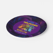 ゲームオンレベルアップビデオゲーム誕生日 ペーパープレート (アングル)