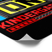 ゲームオン幼稚園ゲーマー新学期ファーストダ ポスター (角)