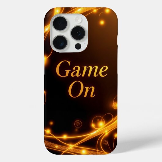 ゲームオン抽象芸術ライト&カラー Case-Mate iPhoneケース (裏面)