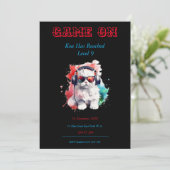 ゲームオン誕生日招待状次のレベル，ゲーミング 招待状 (スタンド正面)