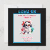 ゲームオン誕生日次のレベル、ゲーミングスクエア 招待状 (正面)