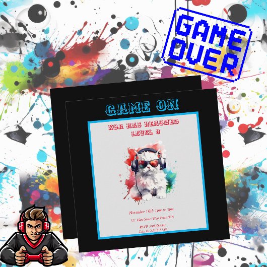 ゲームオン誕生日次のレベル、ゲーミングスクエア 招待状