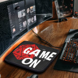 ゲームオン |おもしろいブラック&レッド20サイドダイゲーマー ラップトップスリーブ<br><div class="desc">D20テーマノートPCバッグ、魔法を愛する人のための完璧な贈り物、DND（ダンジョンとドラゴン）、その他の多くのRPGテーブルトップゲーム。</div>