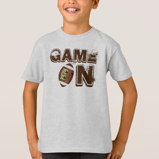 ゲームオン – キッズベーシックTシャツ Tシャツ (正面)