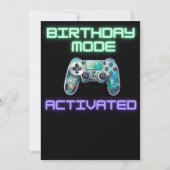 ゲームオン:バースデイモード起動!レベル 招待状 (正面)