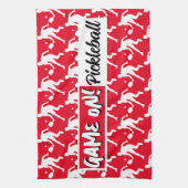 ゲームオン！ピックボールタオル – スタイル1 キッチンタオル (縦)