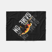 ゲームオン(ホッケー)フリースブランケット フリースブランケット (正面(横))