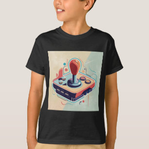"ゲームオン:抽象芸術ジョイスティックArt Teeコレクション" Tシャツ
