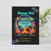 ゲームオン、次のレベル、プレーヤー1ビデオゲーム 招待状 (スタンド正面)