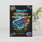 ゲームオン、次のレベル、プレーヤー1ビデオゲーム 招待状 (スタンド正面)