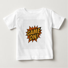 ゲームオン!漫画バースト・ゲーマーウォールポスター ベビーTシャツ