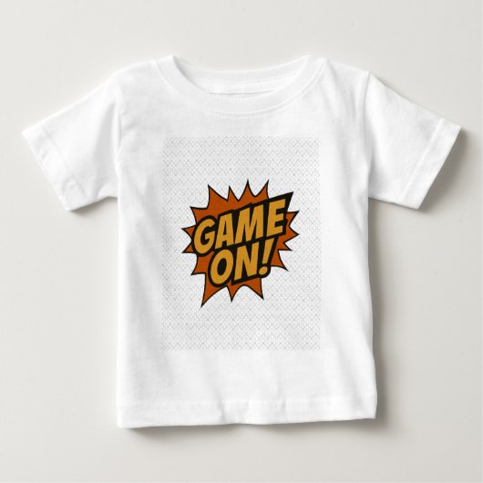 ゲームオン!漫画バースト・ゲーマーウォールポスター ベビーTシャツ (正面)