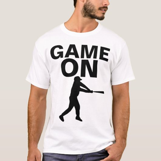 ゲームオン、野球Tシャツ Tシャツ (正面)