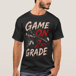 ゲームオン 2年生 野球 新学期 Tシャツ