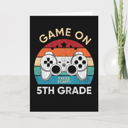 ゲームオン!5年生 ゲーマー バックトゥスクール ギフト カード (正面)