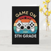 ゲームオン!5年生 ゲーマー バックトゥスクール ギフト カード (黄色い花)
