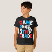 ゲームオン 5年生 面白い誕生日少年 ゲーマー大好き Tシャツ (正面フル)