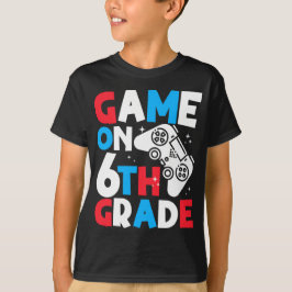 ゲームオン 6年生 面白い誕生日少年 ゲーマー大好き Tシャツ