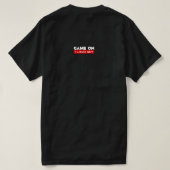 ゲームオン Tシャツ (デザイン裏面)