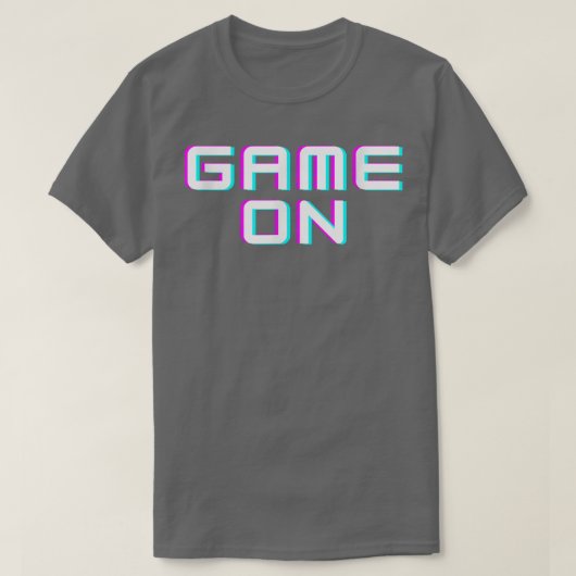 ゲームオン Tシャツ (デザイン正面)