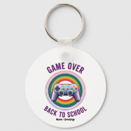 ゲームオーバーおもしろいコントローラ先生KIdsレベルアップ キーホルダー