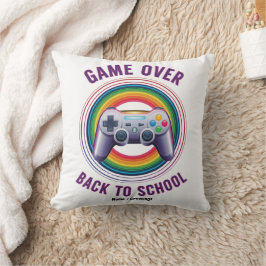ゲームオーバーおもしろいコントローラ先生KIdsレベルアップ クッション