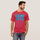 ゲームオーバーで光る男の子 Tシャツ (正面フル)