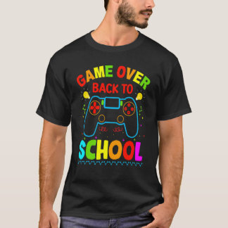 ゲームオーバーで学校再開 Tシャツ
