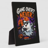 ゲームオーバーなんてありえない 楽しいゲーマー幽霊ハロウィン フォトプラーク (側面)