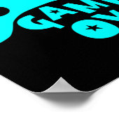 ゲームオーバーのビデオゲームプレーヤーのシャツ ポスター (角)