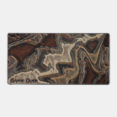 ゲームオーバーカスタム抽象芸術ユニークゲーマー デスクマット (正面)