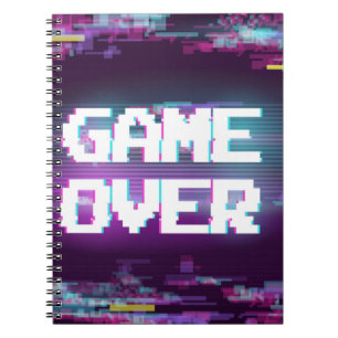 ゲームオーバーコンセプトイラストレーションにエフェクトの不具合。 ノートブック