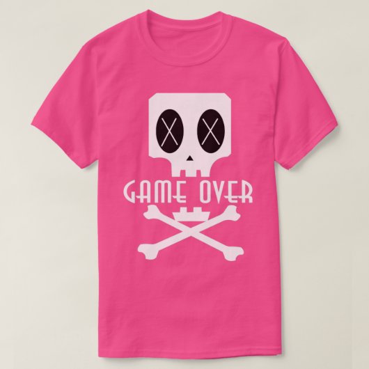 ゲームオーバースカル Tシャツ (デザイン正面)