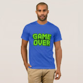 ゲームオーバーレトロゲーマーTシャツ Tシャツ (正面フル)