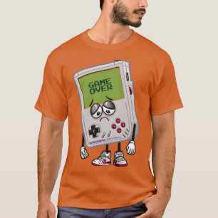 ゲームオーバーレトロハンドヘルド8ビットコンソール Tシャツ