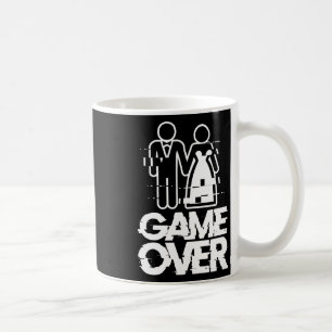 ゲームオーバー不具合の新婦新郎面白い結婚式 コーヒーマグカップ