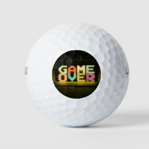 ゲームオーバー可愛いシンプルピクセルアートピクセルアート簡単ド ゴルフボール