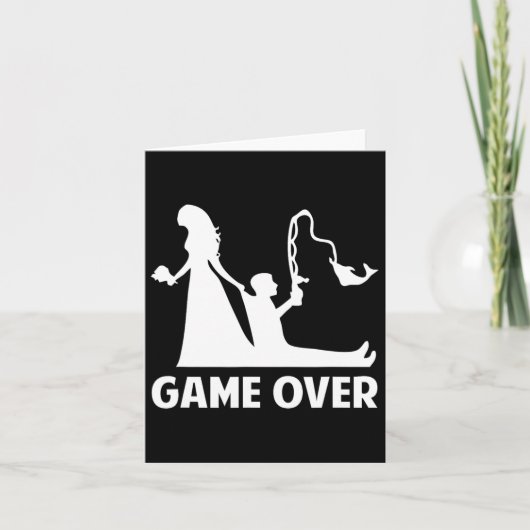 ゲームオーバー新婦結婚の独身バチェロレッテ カード (正面)