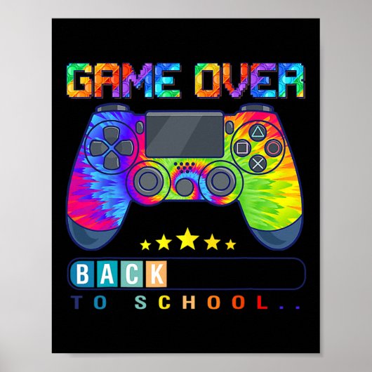 ゲームオーバー新学期おもしろいキッズファーストデイショオ ポスター (正面)