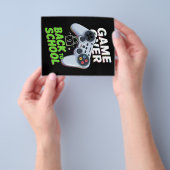 ゲームオーバー新学期おもしろい初日の学校 チラシ (手)