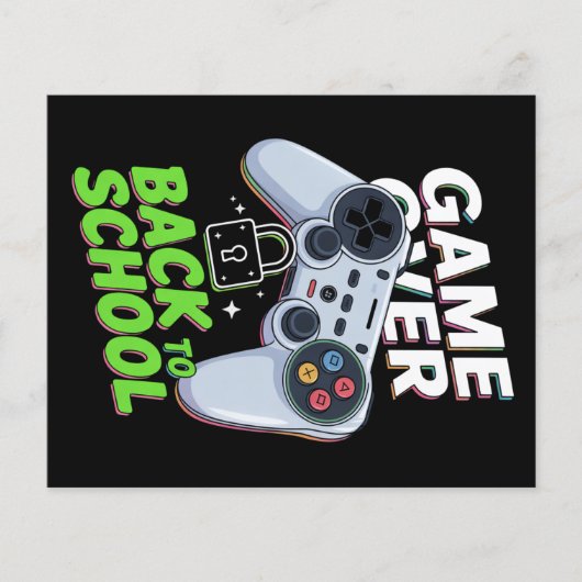 ゲームオーバー新学期おもしろい初日の学校 チラシ (正面)