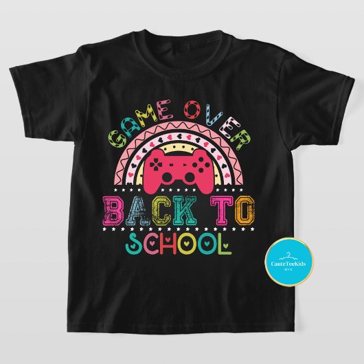 ゲームオーバー新学期キッズTシャツ Tシャツ