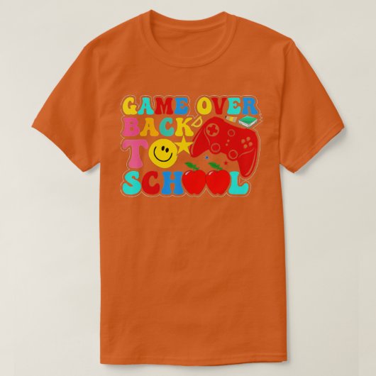 ゲームオーバー新学期先生または学生(1) Tシャツ (デザイン正面)