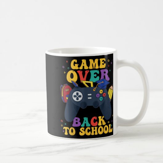 ゲームオーバー新学期 コーヒーマグカップ (右)